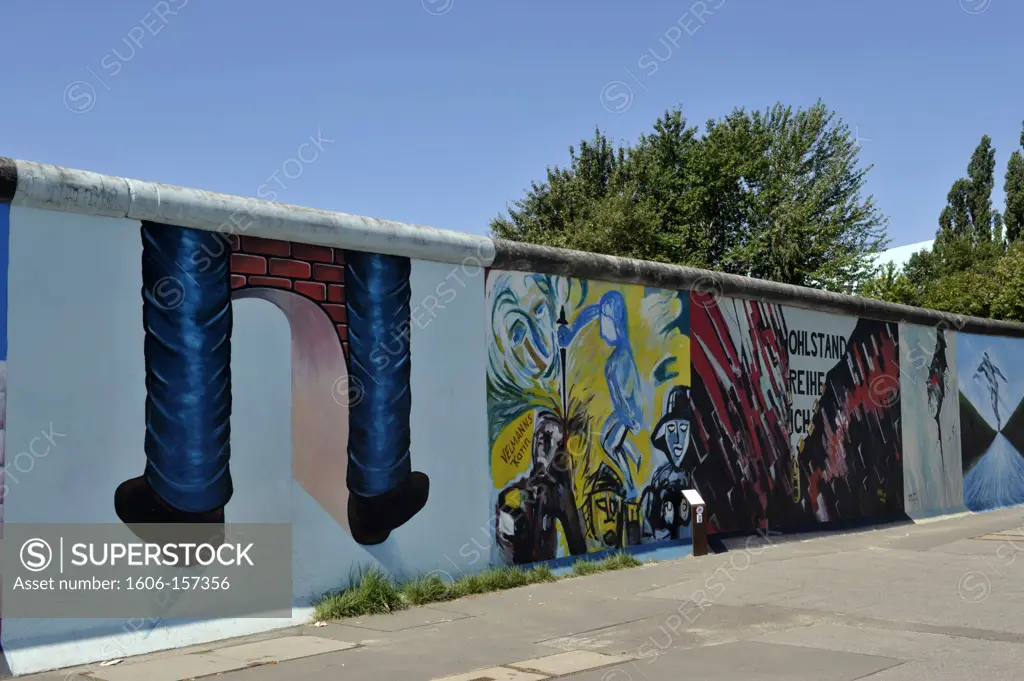 Europe, Germany, Berlin, East Side Gallery wall of Berlin