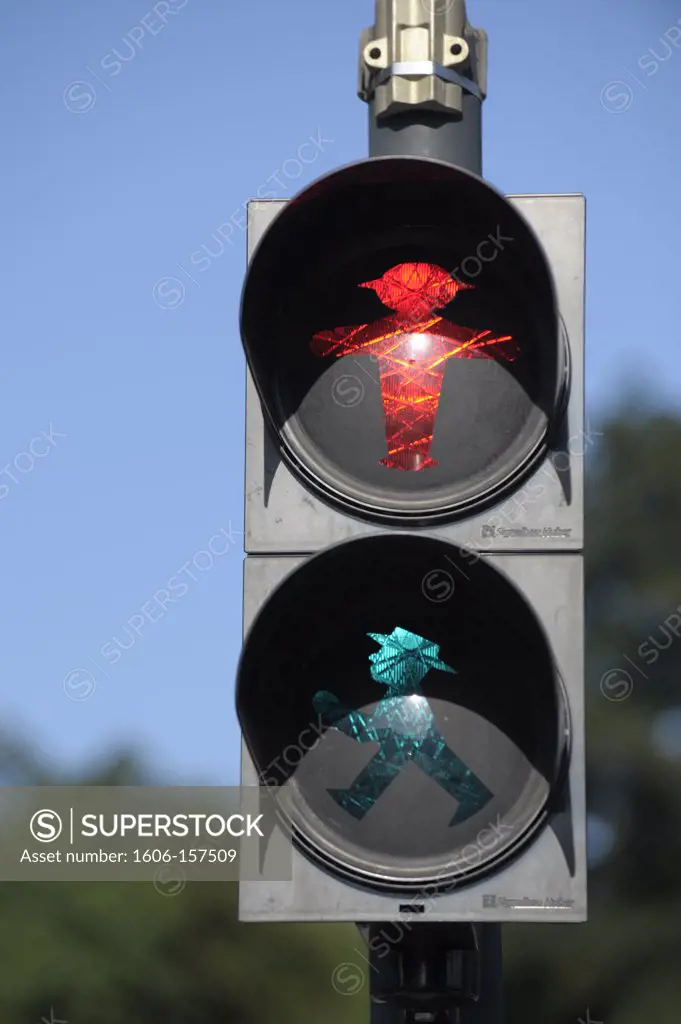 Europe, Germany, traffic lights in Berlin