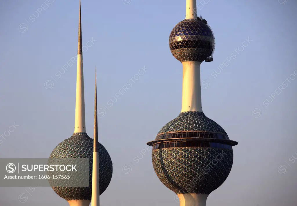 Kuwait, Kuwait City, Kuwait Towers,