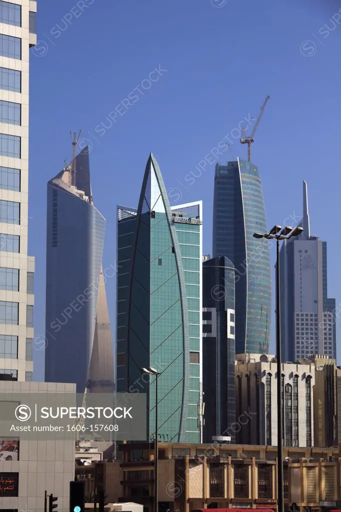 Kuwait, Kuwait City, skyscrapers, skyline,