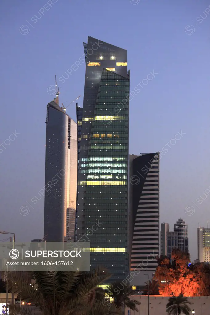 Kuwait, Kuwait City, skyline, skyscrapers,