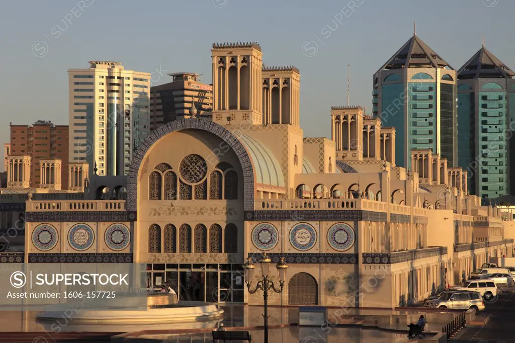 United Arab Emirates, Sharjah, Central Souq, skyline,