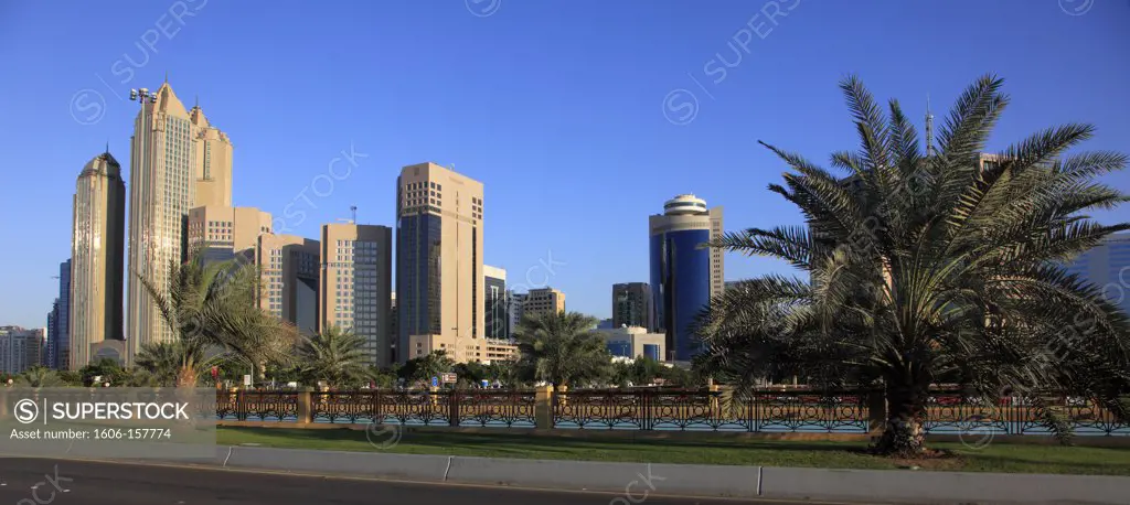 United Arab Emirates, Abu Dhabi, Corniche Road,