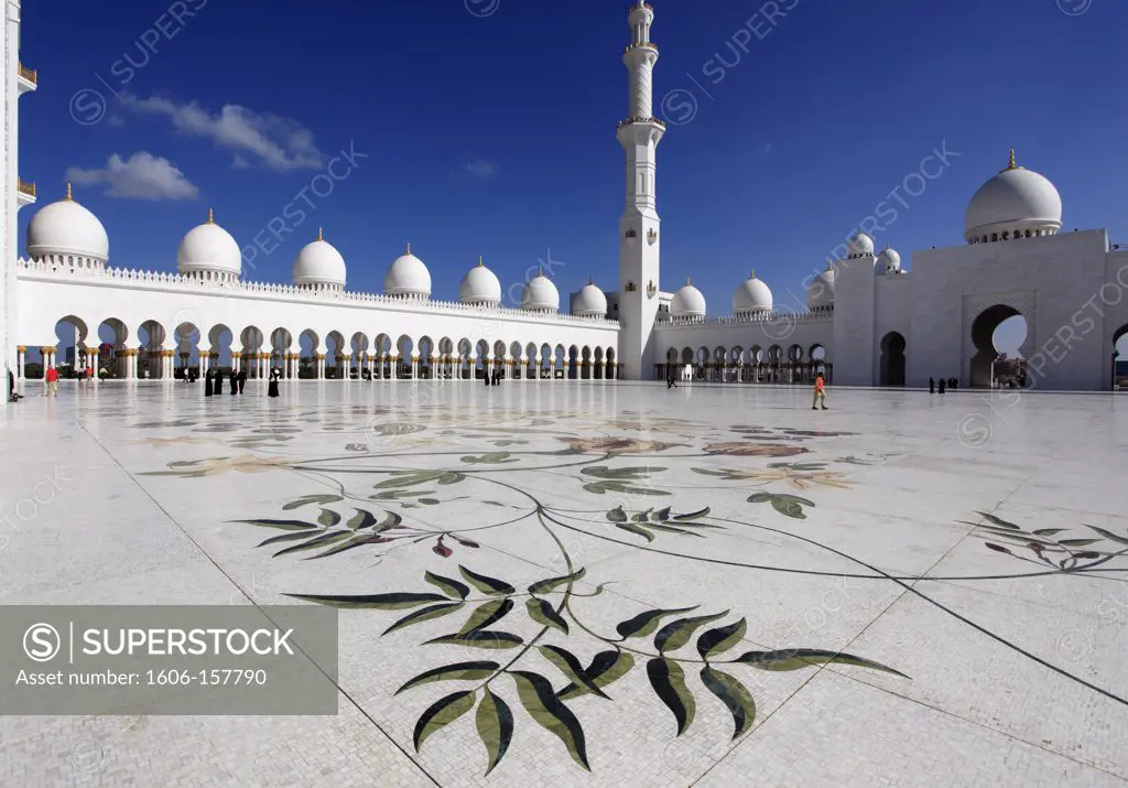 United Arab Emirates, Abu Dhabi, Sheikh Zayed bin Sultan al-Nahyan Mosque,