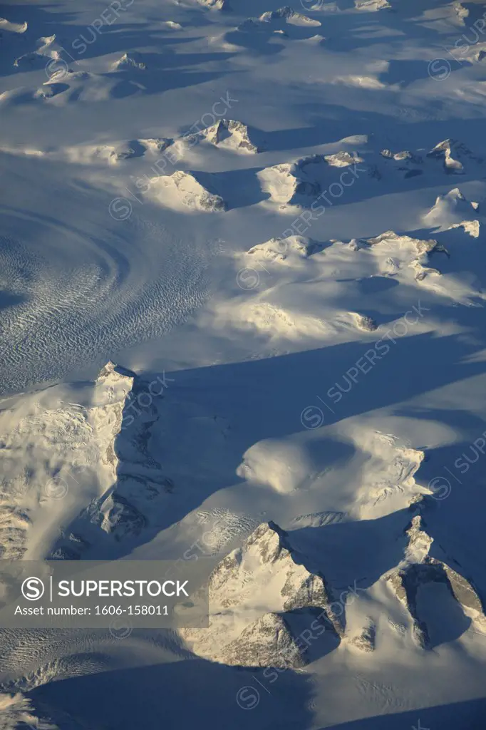 Greenland, southern area, aerial view,