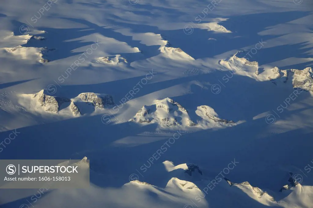 Greenland, southern area, aerial view,