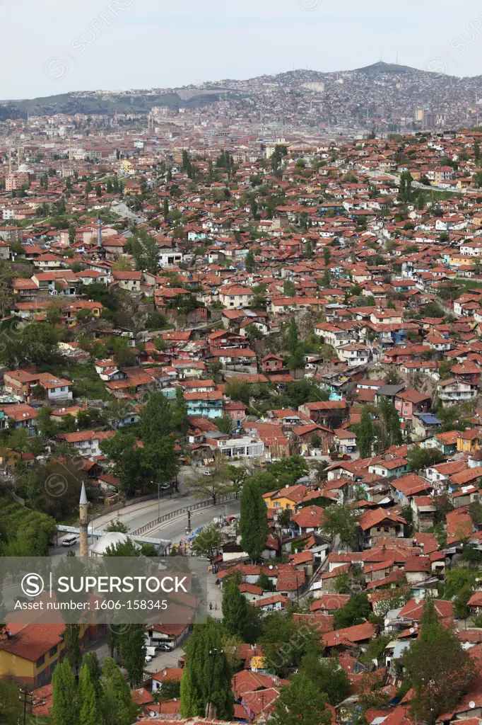 Turkey, Ankara, Ulus, old town, general view,