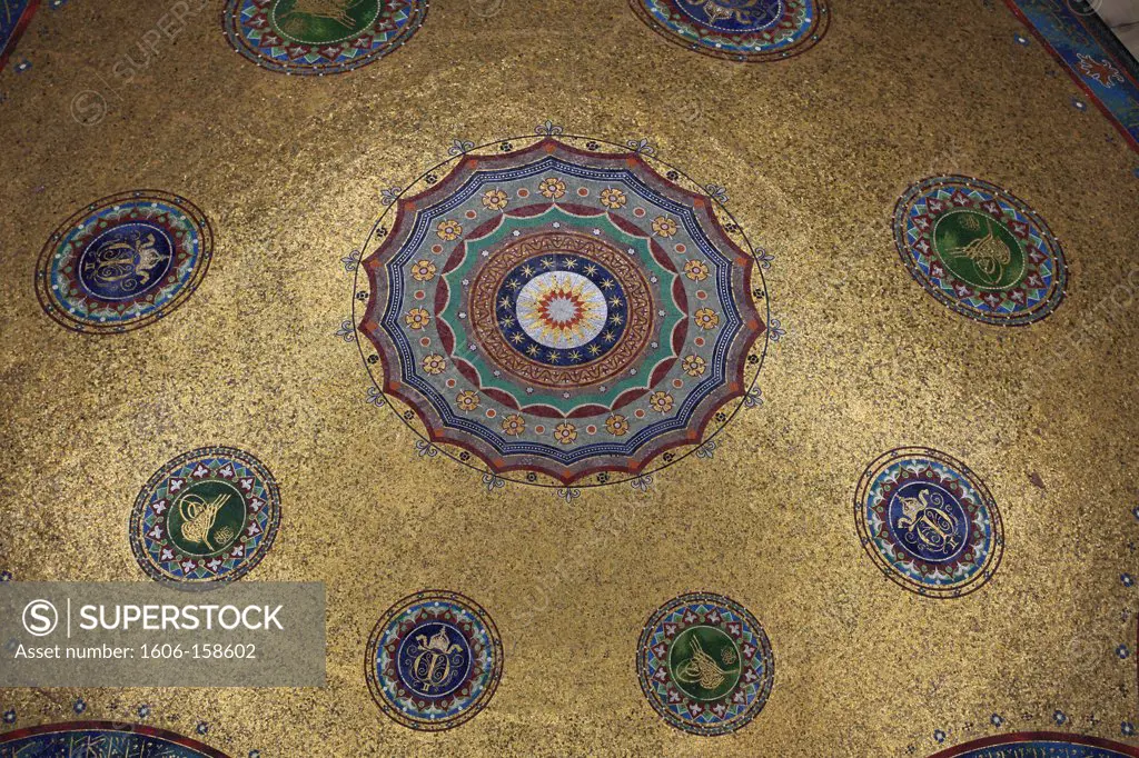 Turkey; Istanbul; German Fountain, roof, mosaic,