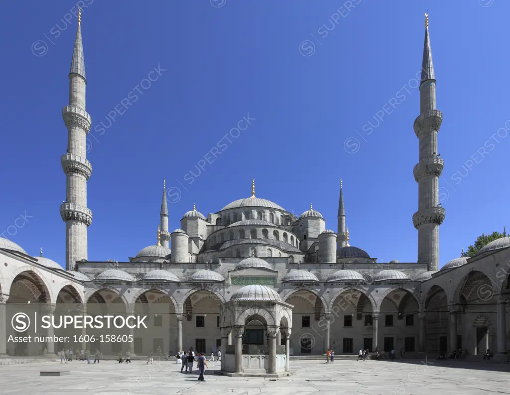 Turkey; Istanbul; Blue Mosque, Sultan Ahmet Camii,