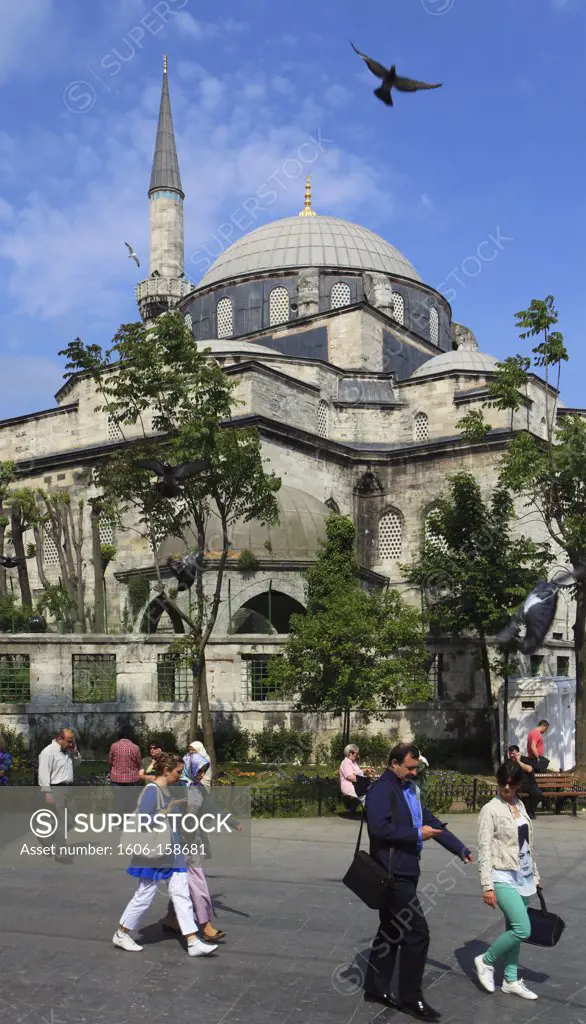 Turkey; Istanbul; Gazi Atik Ali Pasa Mosque, people,