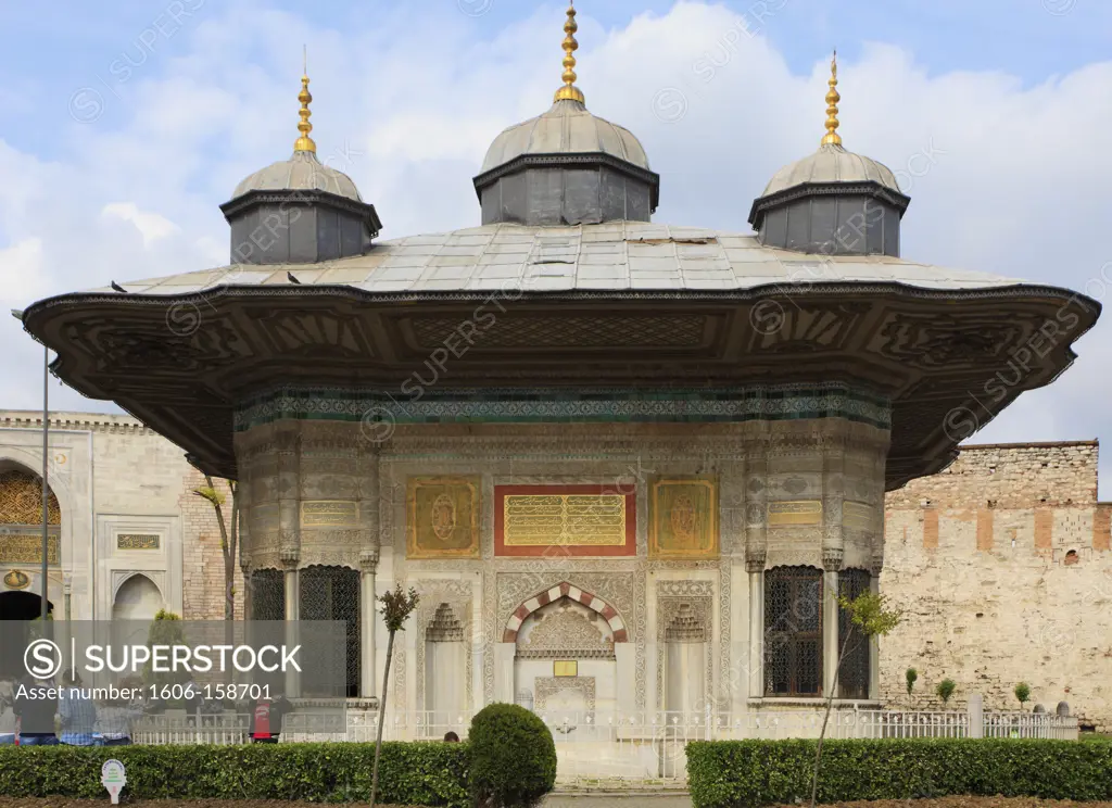 Turkey; Istanbul; Sultan Ahmet III Fountain,