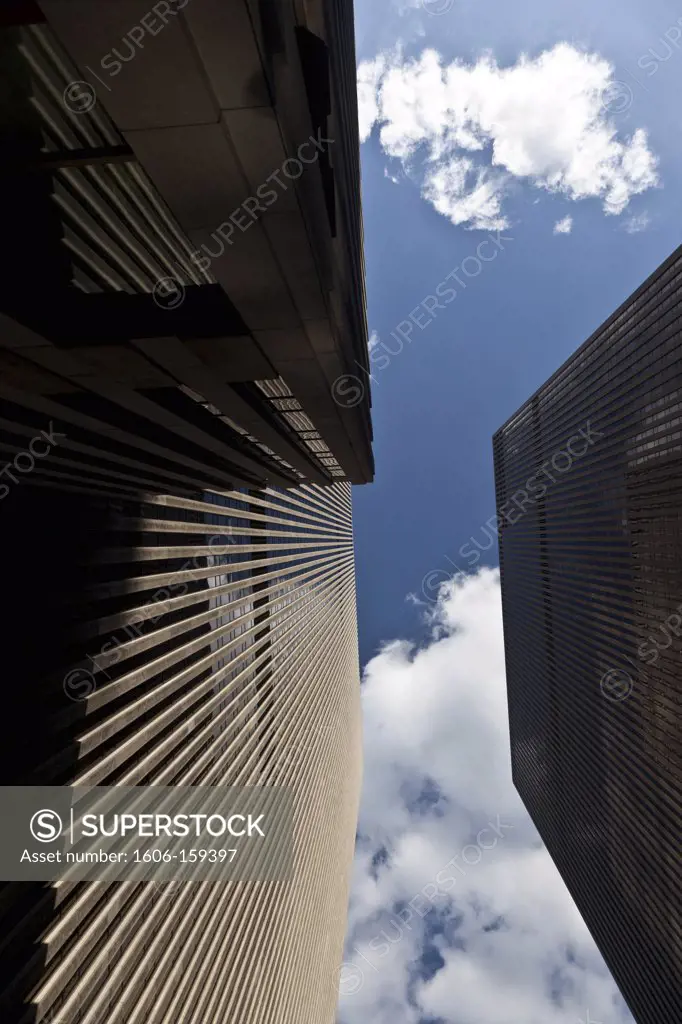 New York - United States, low angle view of buildings and sky