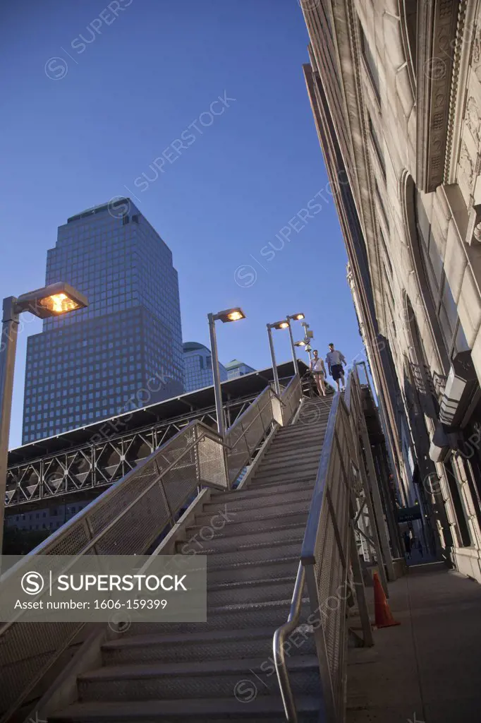 New York - United States, buildings and stairs