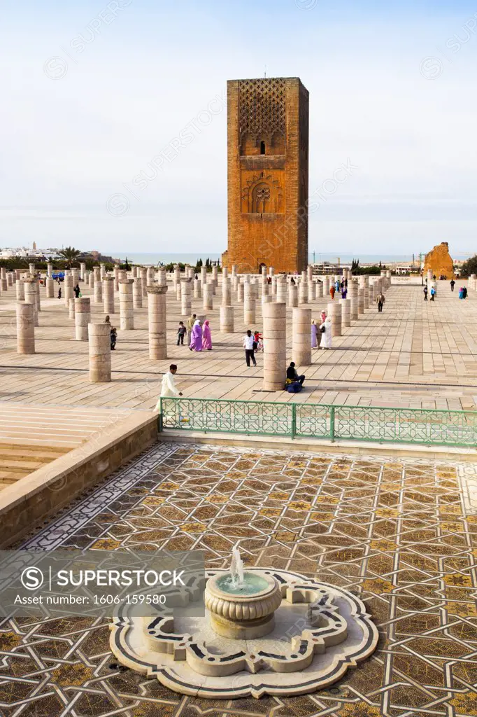 Morocco-Rabat City-Hassan Tower