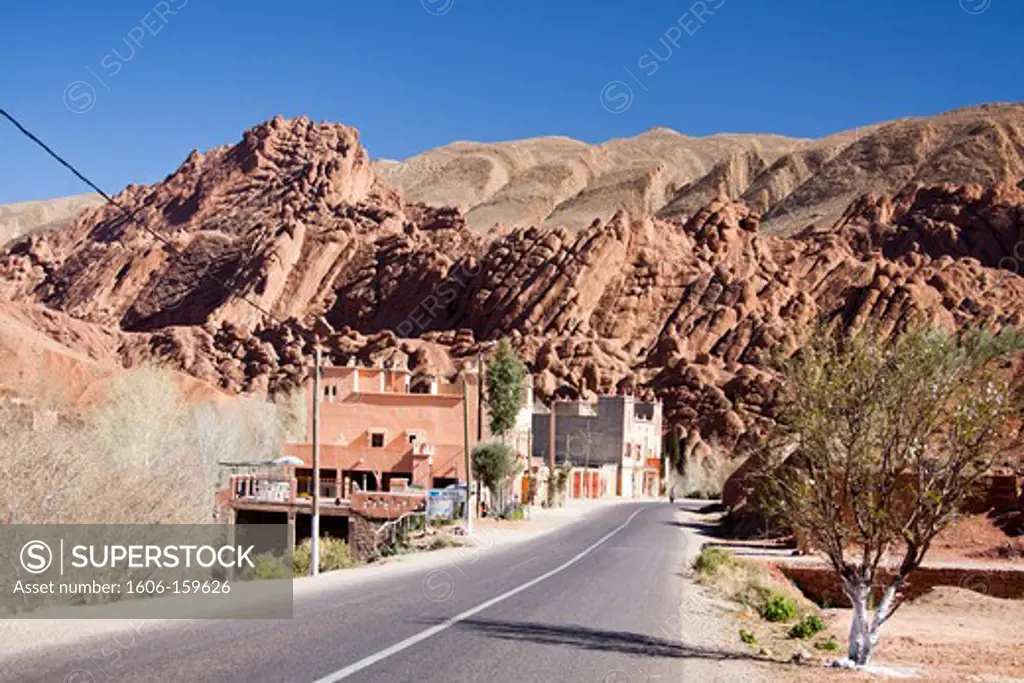 Morocco-South Morocco-Atlas Mountains-Dades Valley-Road