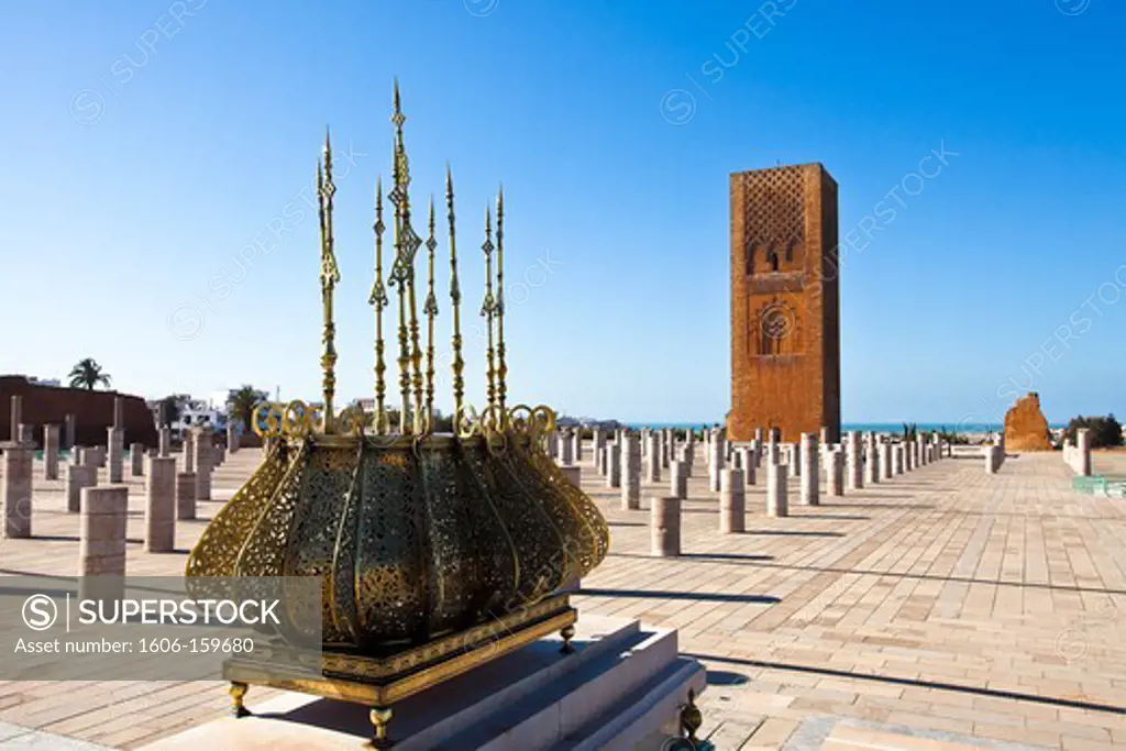 Morocco-Rabat City-Hassan II Tower