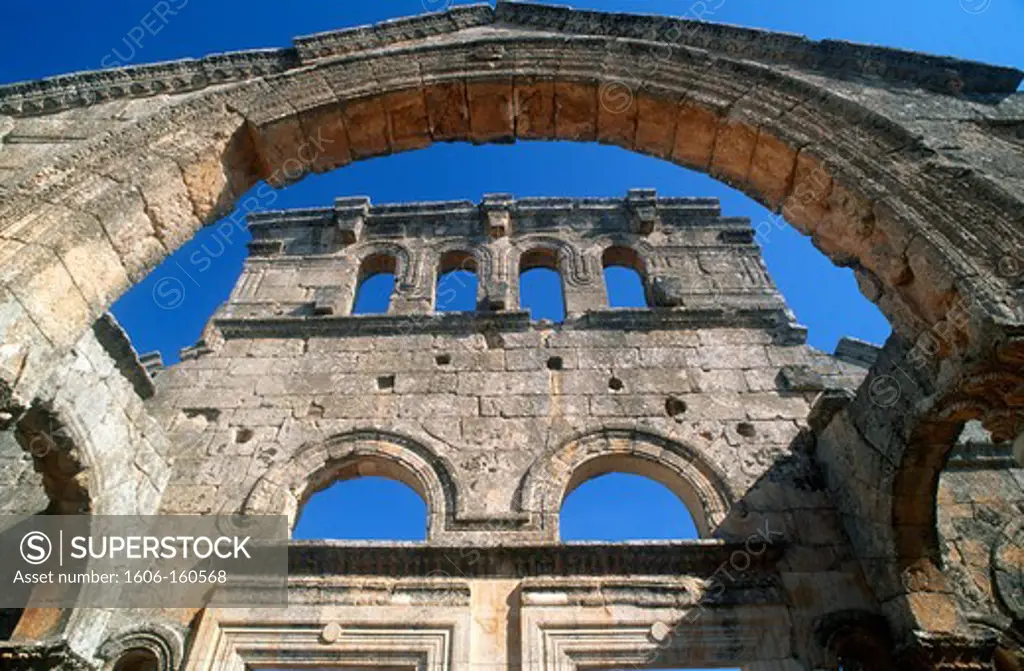 Syria, Basilica of St Simeon, Qala'at Samaan,