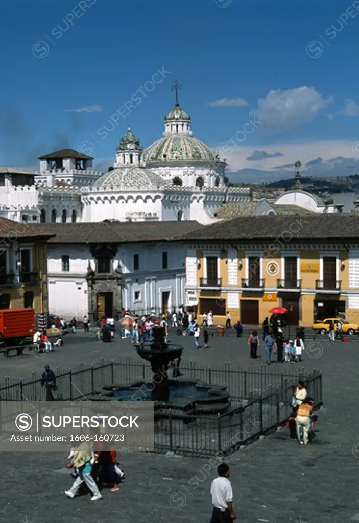 Ecuador, Quito, Plaza de San Francisco,