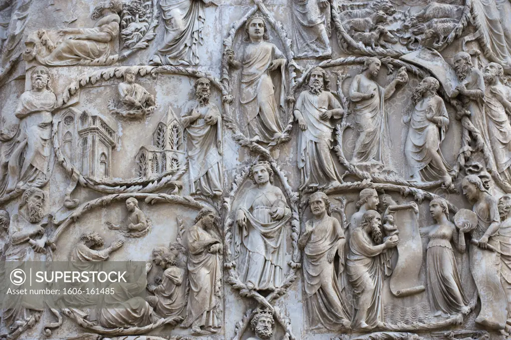 Detail of the Jesse's tree;Bas-relief;Duomo;Orvieto;Umbria;Italia