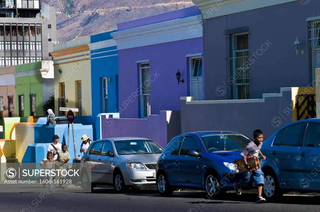South Africa, Western Cape Province, Cape Town, the malasian Bo Kaap quarter