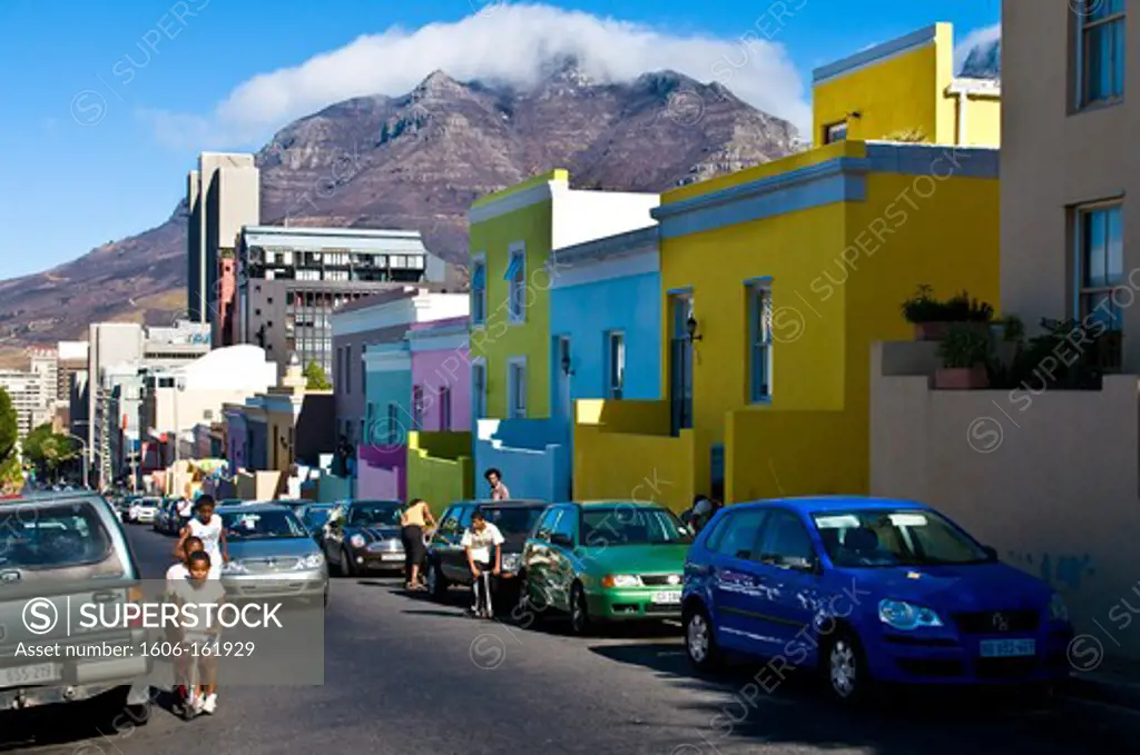South Africa, Western Cape Province, Cape Town, the malasian Bo Kaap quarter