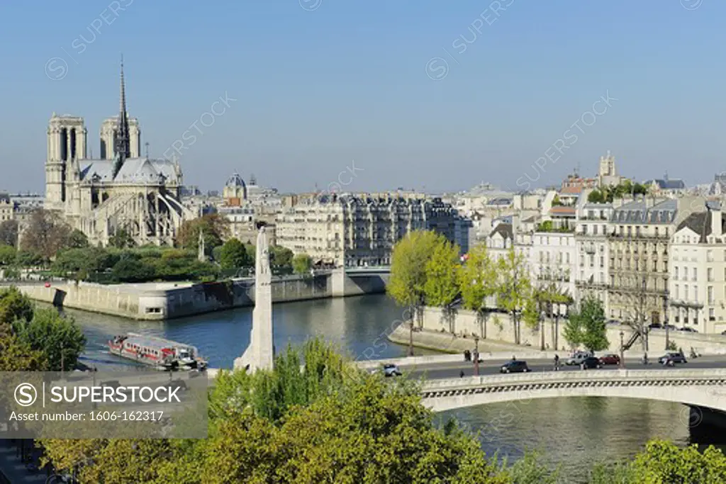 France, Ile-de-France, Capital, Paris, 4th, City center, Notre-Dame