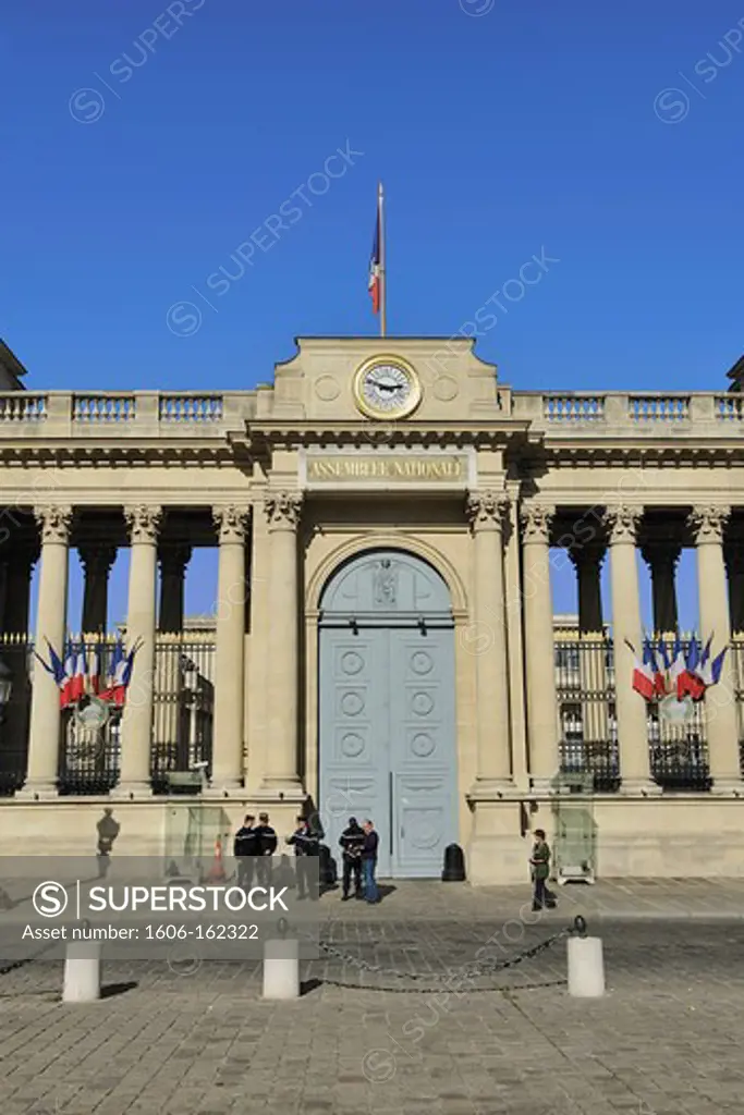 France, Ile-de-France, Paris, 7th, National Assembly, Place(Square) of the Seat of the French National Assembly