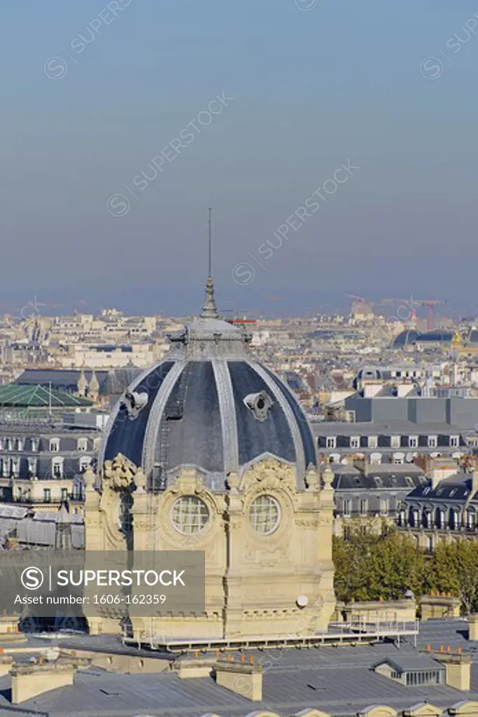 France, Ile-de-France, Capital, Paris, 4th, City center, Commercial court, Dome