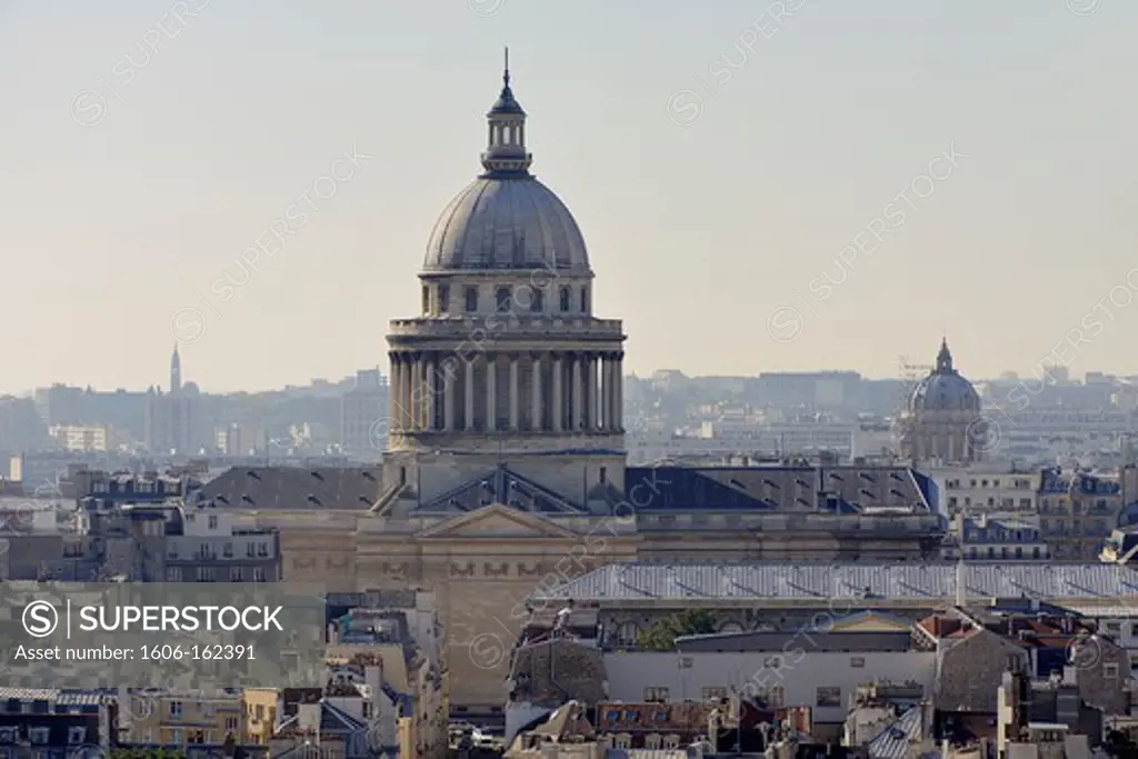 France, Ile-de-France, Capital, Paris, 5th, City center, plunging View(Sight), The Pantheon