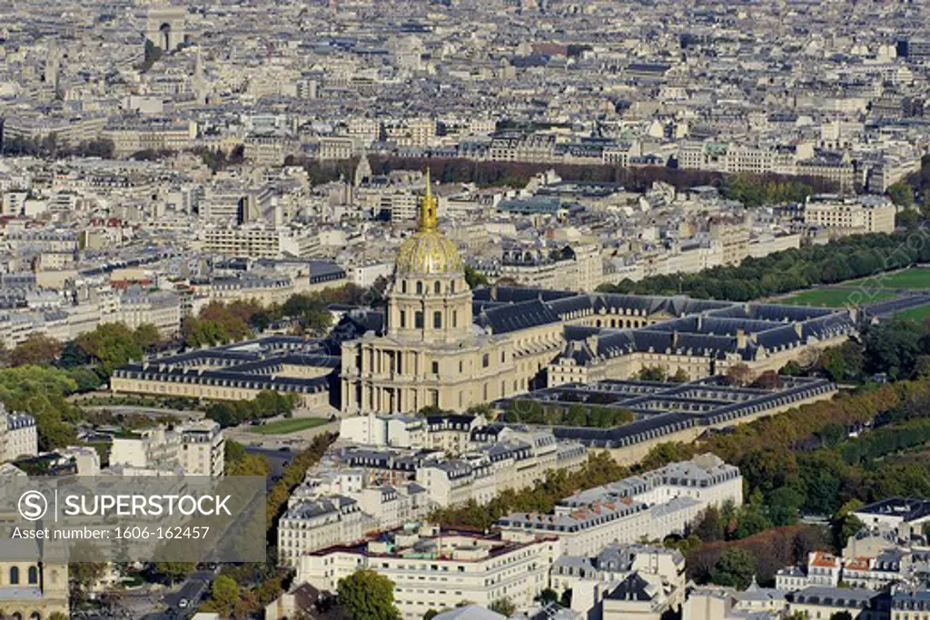 France, Ile-de-France, Capital, Paris, 7th, City center, plunging View(Sight), Invalides