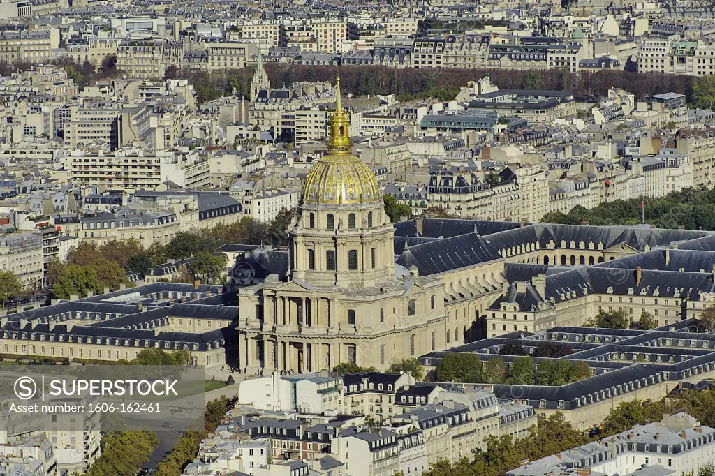 France, Ile-de-France, Capital, Paris, 7th, City center, plunging View(Sight), Invalides