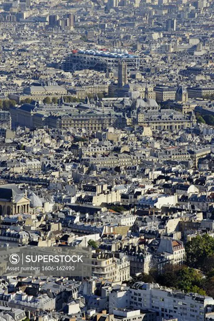 France, Ile-de-France, Capital, Paris, City center, plunging View(Sight)