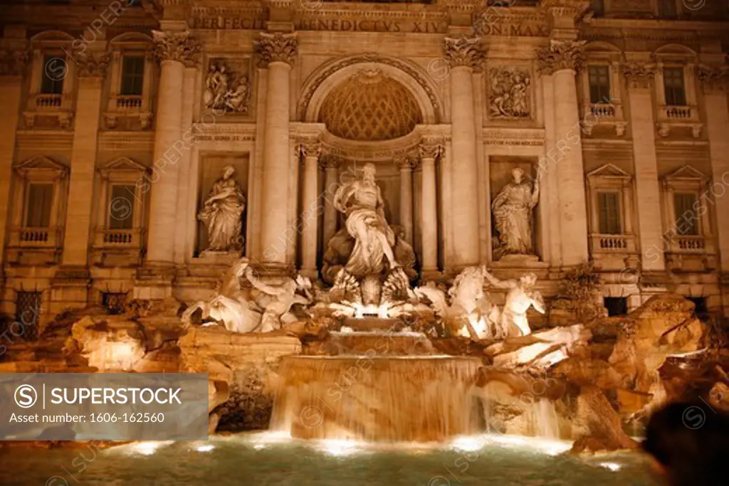 Trevi fountain Roma.Italy. (ROME, Latium, ITALIE)