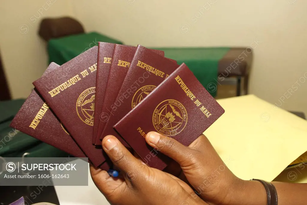 Mali passports Bamako. Mali. (Bamako, Mali)