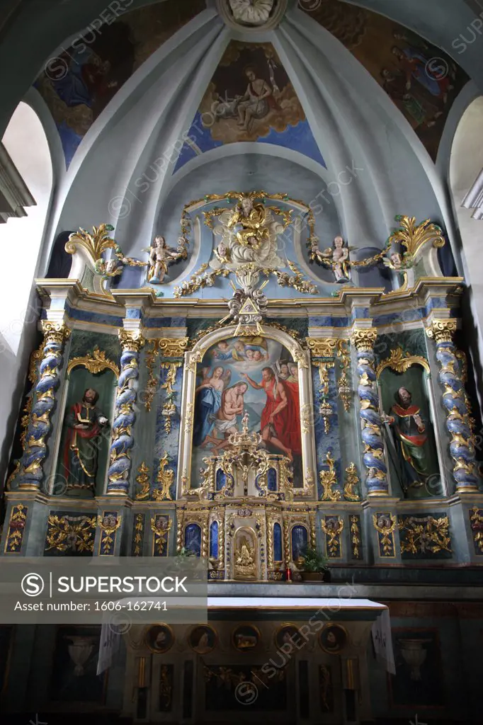 St John the Baptist's church. Les Houches. France. (Les Houches, Haute-Savoie, France)
