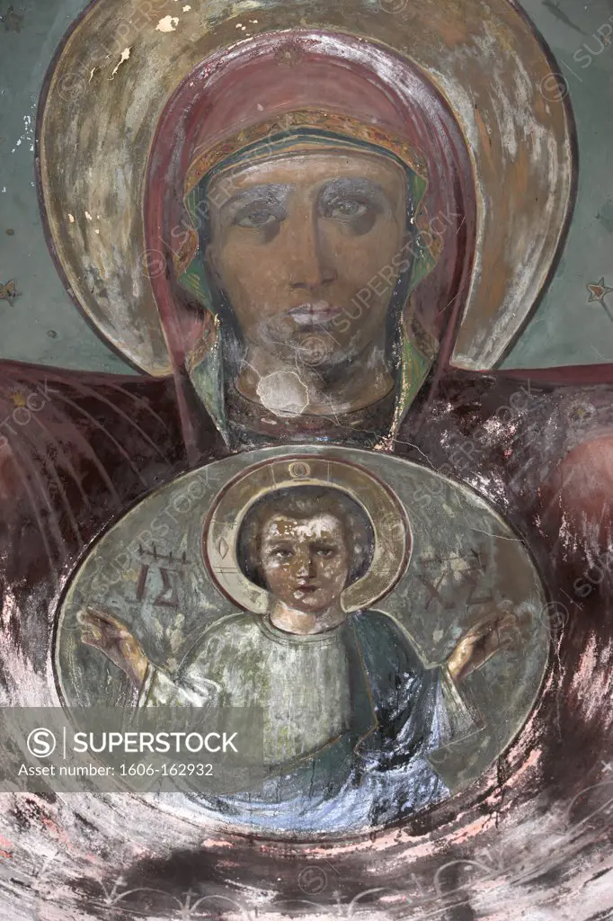 Icon in Saint Mary of the Mongols' Greek Church . Istanbul. Turkey. (Istanbul, Marmara, Turquie)