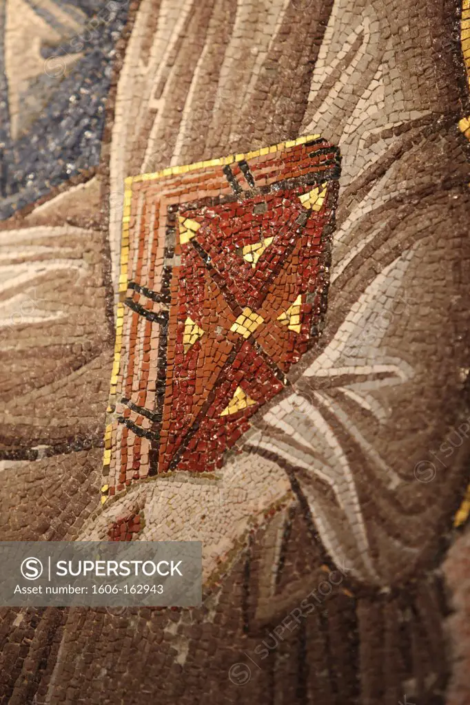 Chora church museum : Saint Paul mosaic detail . Istanbul. Turkey. (Istanbul, Marmara, Turquie)