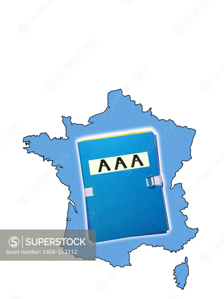 Triple A file embedded on a map of France.