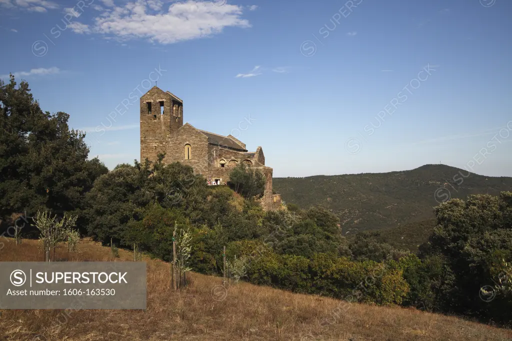 France, Languedoc Roussillon, Pyrénées Orientales (66), Boule d'amont, Serrabone priory church (10th and 11th centuries)