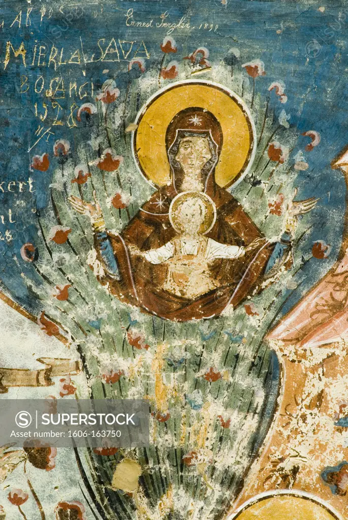 External fresco 16th, Church, Monastery, Moldovita, Moldavia, Roumania