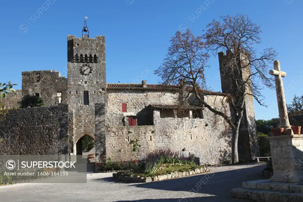 France, Midi-Pyrénées, Gers (32), Larressingle, medieval village