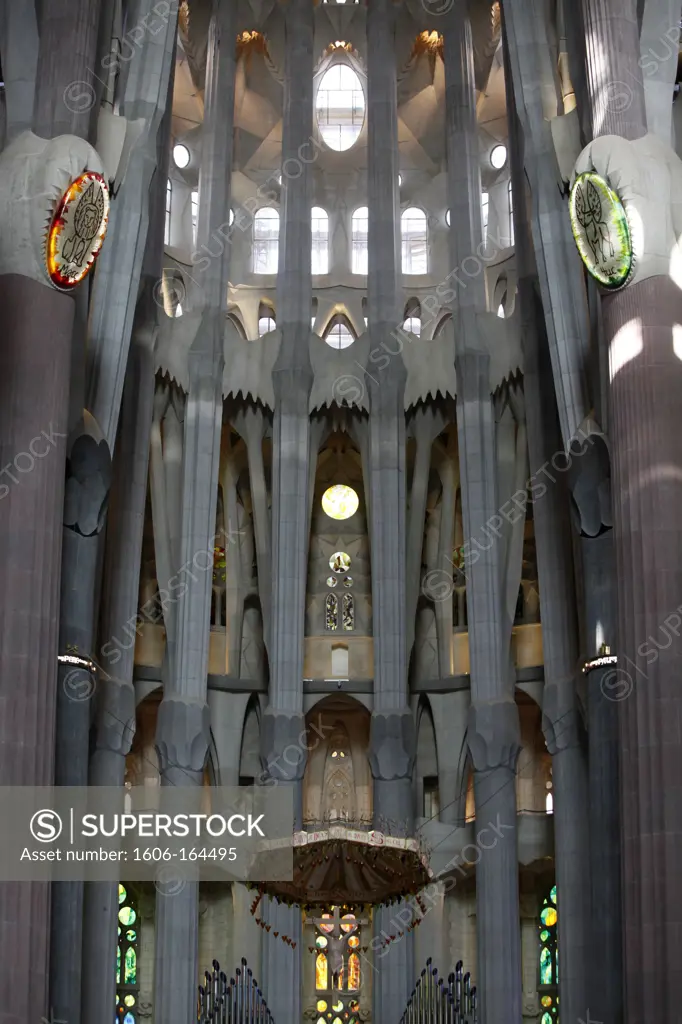 The Temple of the Sagrada Familia . Barcelona. Spain.