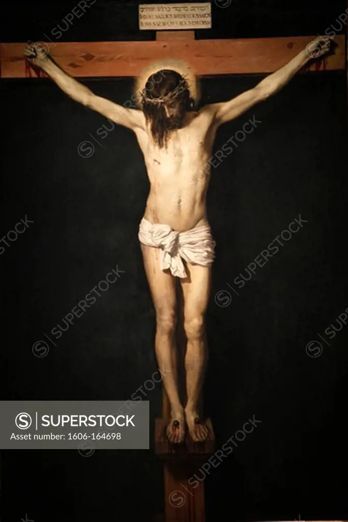 Christ on the cross by Velasquez c.1632 . Madrid. Spain.