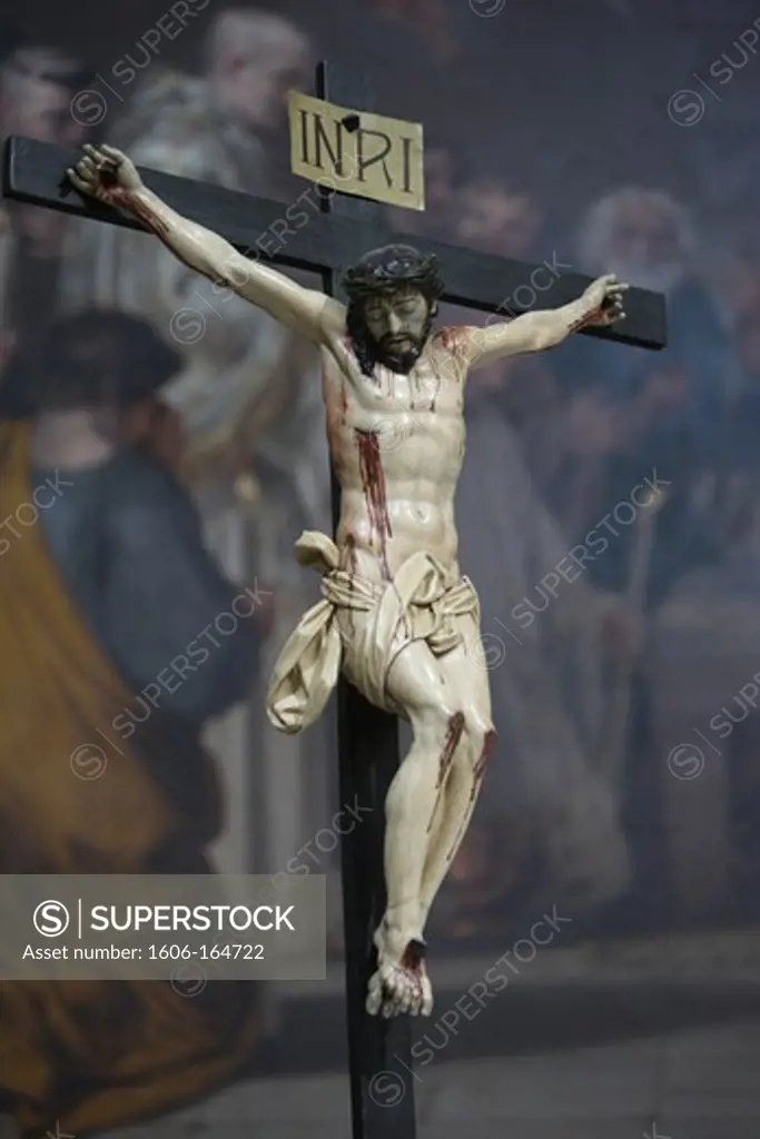 San Jeronimo's church. Crucifix . Madrid. Spain.