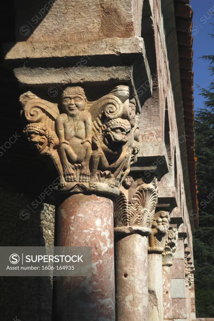 France, Languedoc Roussillon, Pyrenees Orientales (66), Codalet, Saint Michel de Cuxa abbey