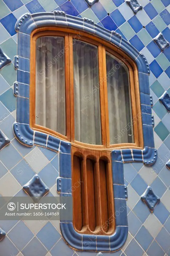 Spain,Barcelona,Casa Batllo,Window Detail