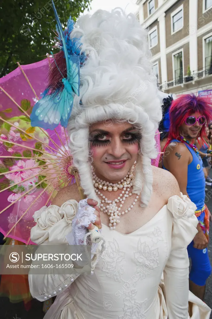 England,London,The Annual Gay Pride Parade,Drag Queen