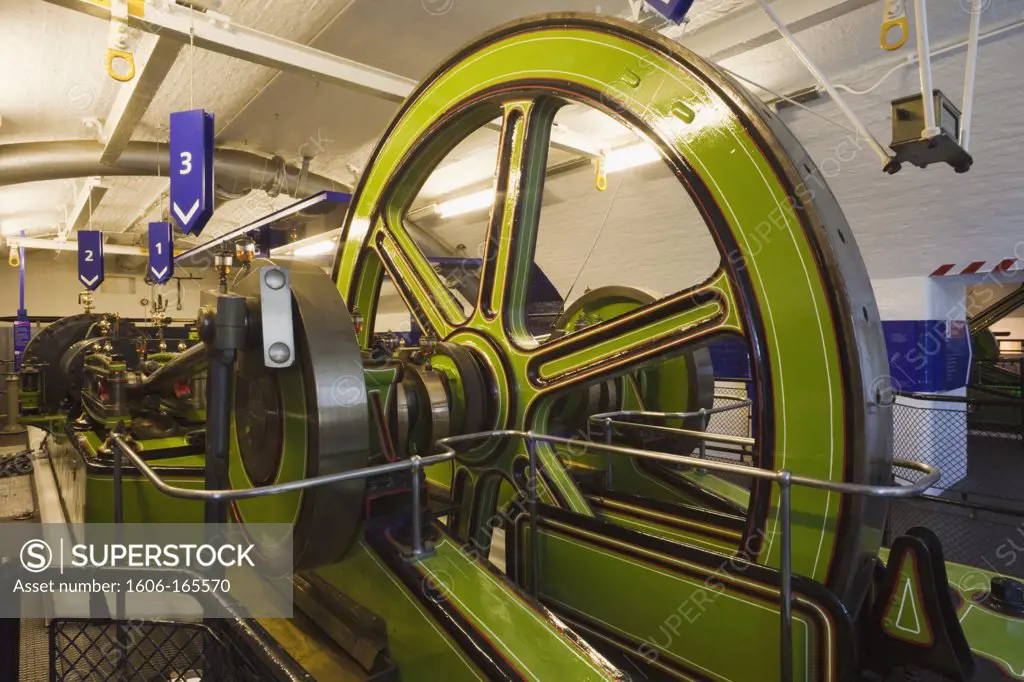 England,London,Tower Bridge,Engine Room,Hydraulic Power Engine