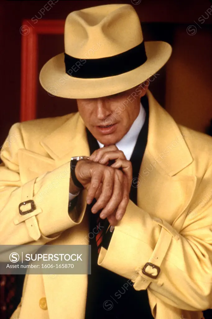 Warren Beatty , Dick Tracy , 1990 directed by Warren Beatty Touchstone Pictures