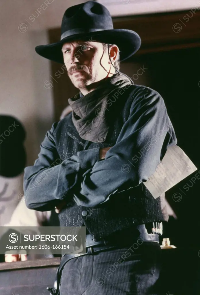 Kevin Costner , Wyatt Earp , 1994 directed by Lawrence Kasdan Warner Bros. Pictures